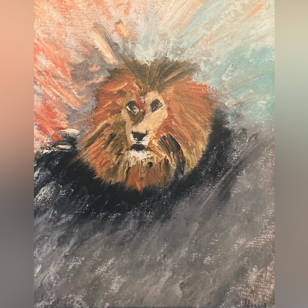 20x16 canvas print. Lion of Judah.